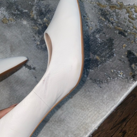 KARL LAGERFELD - Pointed Toe Pumps, White, Size 8.5 US - Picture 5 of 10